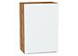 Шкаф верхний с 1-ой дверцей Фьюжн Silky White Дуб Вотан 716*500*320