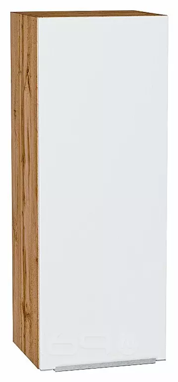 Шкаф верхний с 1-ой дверцей Фьюжн Silky White Дуб Вотан 920*350*320