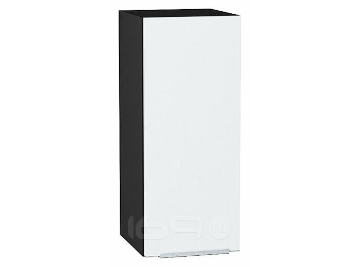 Шкаф верхний с 1-ой дверцей Фьюжн Silky White Graphite 716*300*320