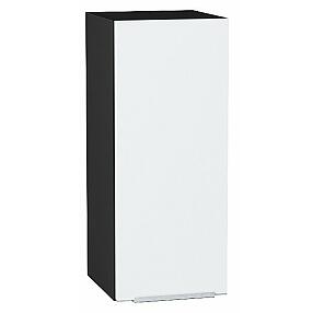 Шкаф верхний с 1-ой дверцей Фьюжн Silky White Graphite 716*300*320