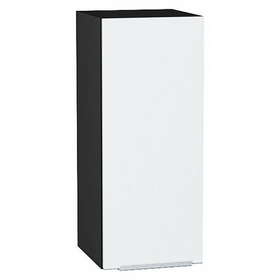 Шкаф верхний с 1-ой дверцей Фьюжн Silky White Graphite 716*300*320