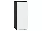 Шкаф верхний с 1-ой дверцей Фьюжн Silky White Graphite 716*300*320
