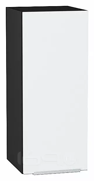 Шкаф верхний с 1-ой дверцей Фьюжн Silky White Graphite 716*300*320