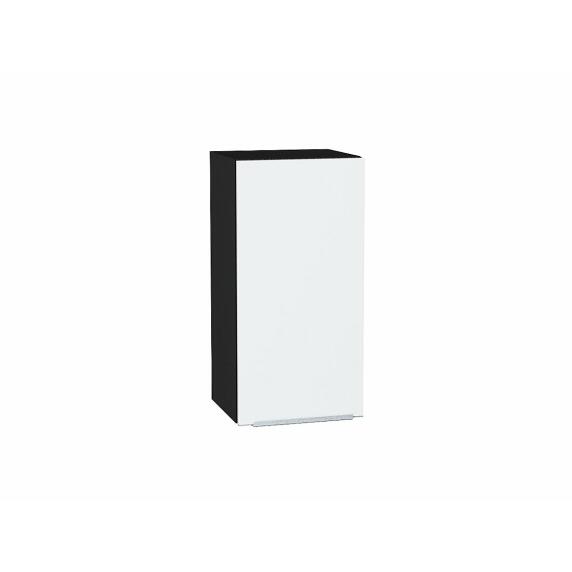 Шкаф верхний с 1-ой дверцей Фьюжн Silky White Graphite 716*350*320