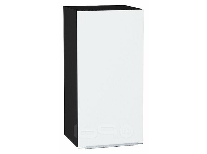 Шкаф верхний с 1-ой дверцей Фьюжн Silky White Graphite 716*350*320