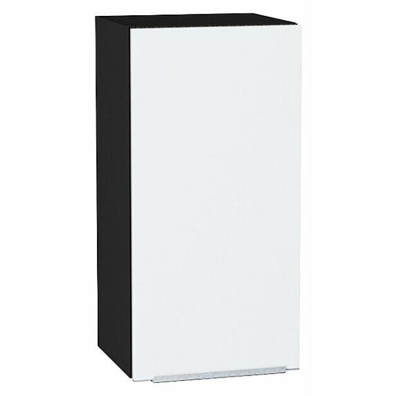 Шкаф верхний с 1-ой дверцей Фьюжн Silky White Graphite 716*350*320
