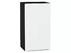 Шкаф верхний с 1-ой дверцей Фьюжн Silky White Graphite 716*400*320