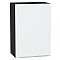 Шкаф верхний с 1-ой дверцей Фьюжн Silky White Graphite 716*500*320 Шкаф верхний с 1-ой дверцей Фьюжн Silky White Graphite 716*500*320