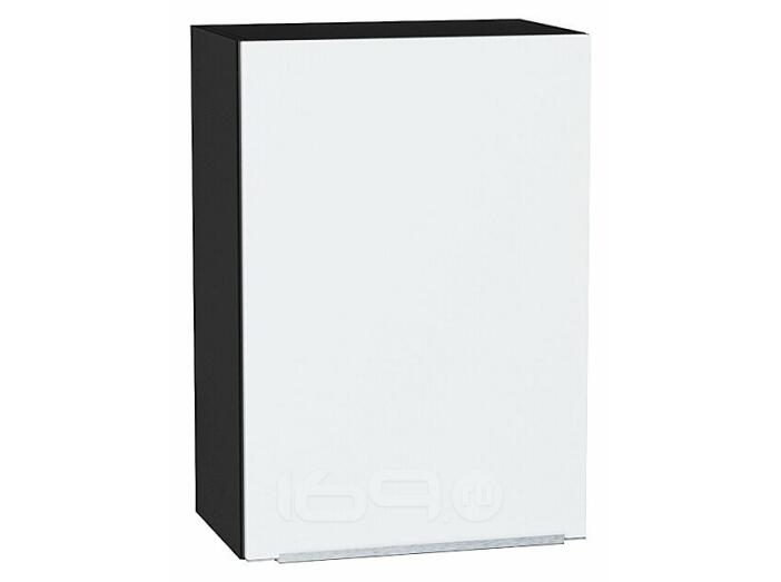 Шкаф верхний с 1-ой дверцей Фьюжн Silky White Graphite 716*500*320