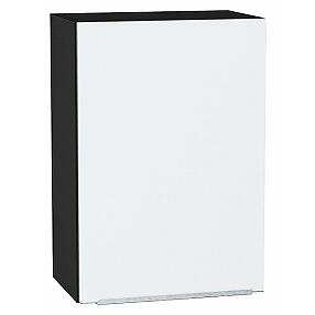 Шкаф верхний с 1-ой дверцей Фьюжн Silky White Graphite 716*500*320