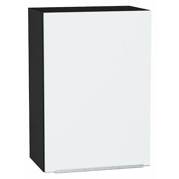 Шкаф верхний с 1-ой дверцей Фьюжн Silky White Graphite 716*500*320