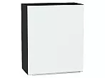 Шкаф верхний с 1-ой дверцей Фьюжн Silky White Graphite 716*600*320