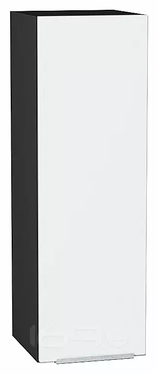 Шкаф верхний с 1-ой дверцей Фьюжн Silky White Graphite 920*300*320