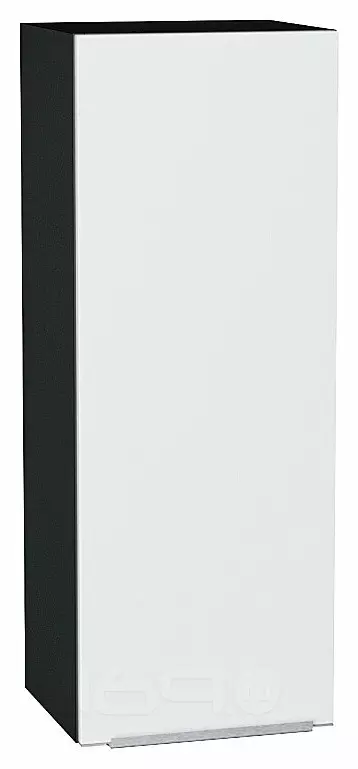 Шкаф верхний с 1-ой дверцей Фьюжн Silky White Graphite 920*350*320