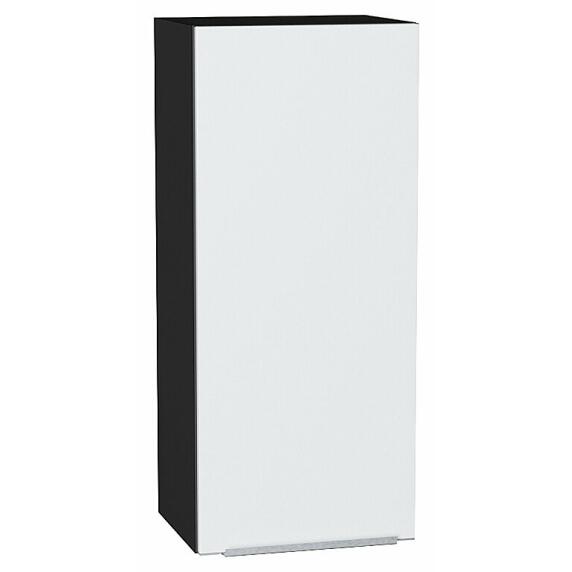 Шкаф верхний с 1-ой дверцей Фьюжн Silky White Graphite 920*400*320