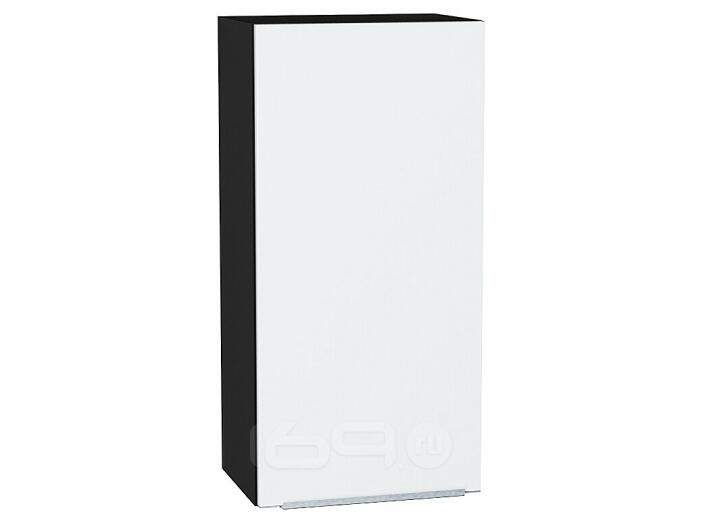 Шкаф верхний с 1-ой дверцей Фьюжн Silky White Graphite 920*450*320