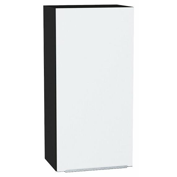 Шкаф верхний с 1-ой дверцей Фьюжн Silky White Graphite 920*450*320