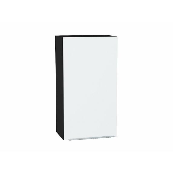 Шкаф верхний с 1-ой дверцей Фьюжн Silky White Graphite 920*500*320
