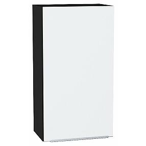 Шкаф верхний с 1-ой дверцей Фьюжн Silky White Graphite 920*500*320