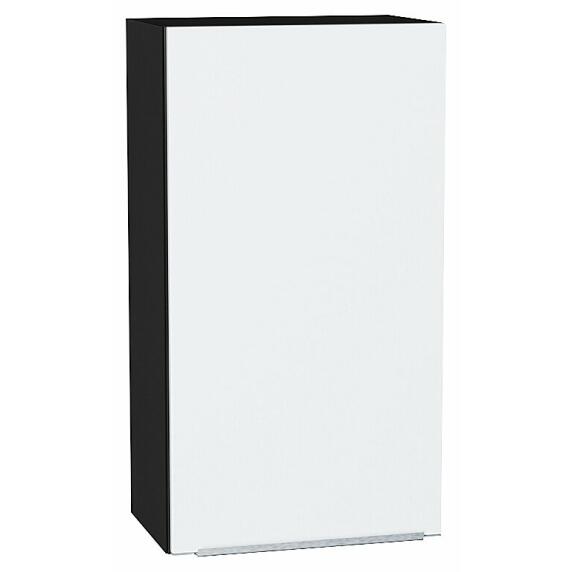 Шкаф верхний с 1-ой дверцей Фьюжн Silky White Graphite 920*500*320