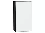 Шкаф верхний с 1-ой дверцей Фьюжн Silky White Graphite 920*500*320