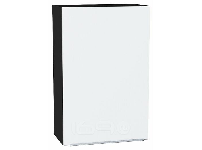 Шкаф верхний с 1-ой дверцей Фьюжн Silky White Graphite 920*600*320