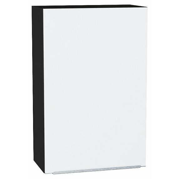 Шкаф верхний с 1-ой дверцей Фьюжн Silky White Graphite 920*600*320