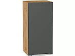 Шкаф верхний с 1-ой дверцей Фьюжн Stormy Silk/Дуб Вотан 716*350*320