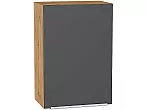 Шкаф верхний с 1-ой дверцей Фьюжн Stormy Silk/Дуб Вотан 716*500*320