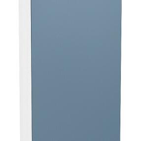 Шкаф верхний с 1-ой дверцей Фьюжн В 509 Silky Blue-Белый