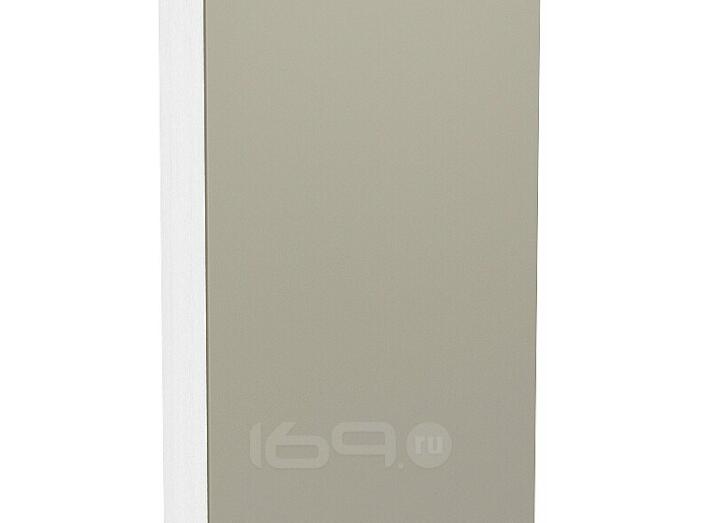 Шкаф верхний с 1-ой дверцей Фьюжн В 509 Silky Grey-Белый
