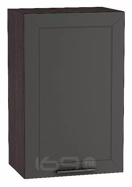 Шкаф верхний с 1-ой дверцей Глетчер Маренго Силк Graphite 920*450*318