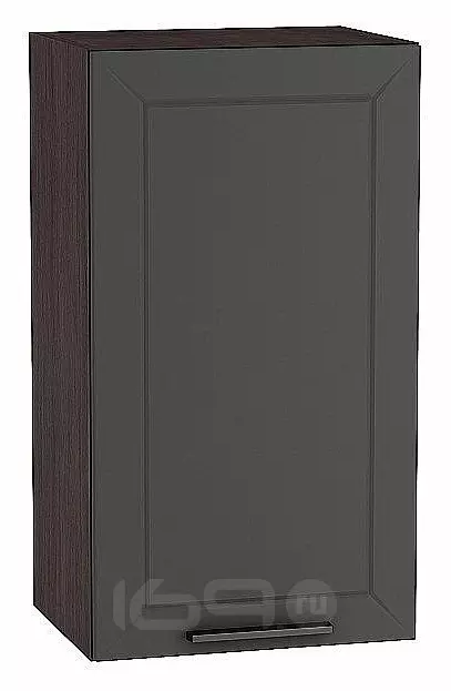 Шкаф верхний с 1-ой дверцей Глетчер Маренго Силк Graphite 920*400*318