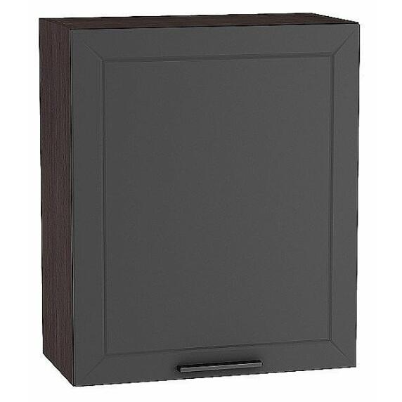 Шкаф верхний с 1-ой дверцей Глетчер Маренго Силк Graphite 716*600*318