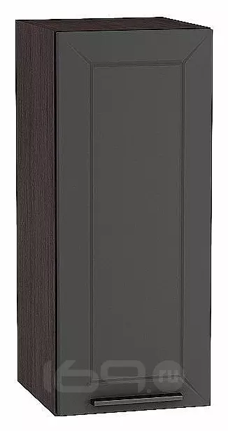 Шкаф верхний с 1-ой дверцей Глетчер Маренго Силк Graphite 716*300*318