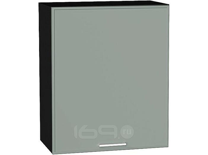 Шкаф верхний с 1-ой дверцей Квадро Аквамарин/Graphite 716*600*321