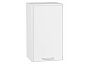 Шкаф верхний с 1-ой дверцей Квадро Белый/Белый 716*400*321