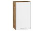 Шкаф верхний с 1-ой дверцей Квадро Белый/Дуб Вотан 716*400*321