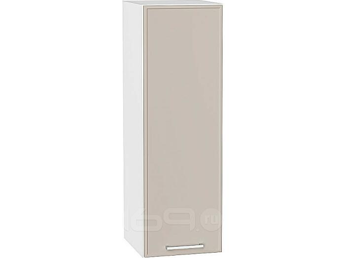 Шкаф верхний с 1-ой дверцей Квадро Кашемир/Белый 920*300*321