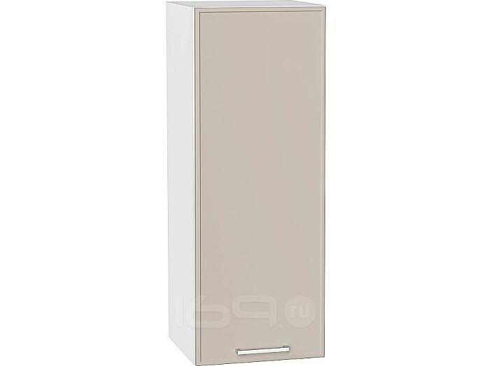 Шкаф верхний с 1-ой дверцей Квадро Кашемир/Белый 920*350*321