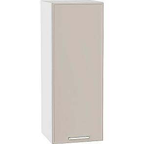 Шкаф верхний с 1-ой дверцей Квадро Кашемир/Белый 920*350*321