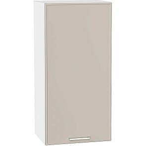 Шкаф верхний с 1-ой дверцей Квадро Кашемир/Белый 920*450*321