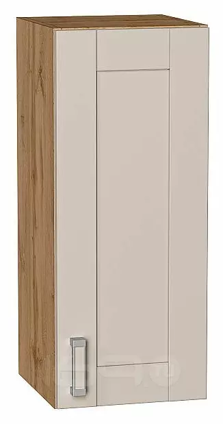 Шкаф верхний с 1-ой дверцей Лофт Cream Silk/Дуб Вотан 716*300*320