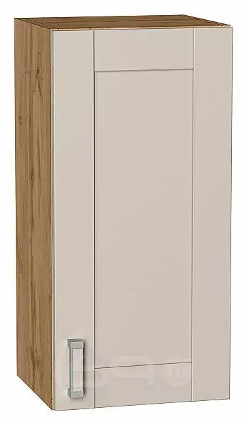Шкаф верхний с 1-ой дверцей Лофт Cream Silk/Дуб Вотан 716*350*320