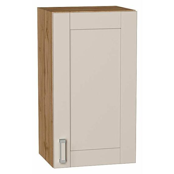 Шкаф верхний с 1-ой дверцей Лофт Cream Silk/Дуб Вотан 716*400*320