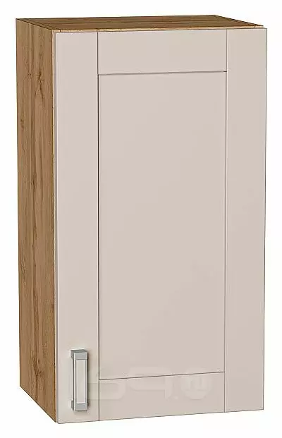 Шкаф верхний с 1-ой дверцей Лофт Cream Silk/Дуб Вотан 716*400*320