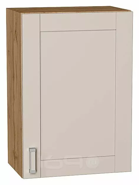 Шкаф верхний с 1-ой дверцей Лофт Cream Silk/Дуб Вотан 716*500*320