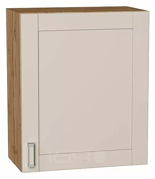 Шкаф верхний с 1-ой дверцей Лофт Cream Silk/Дуб Вотан 716*600*320