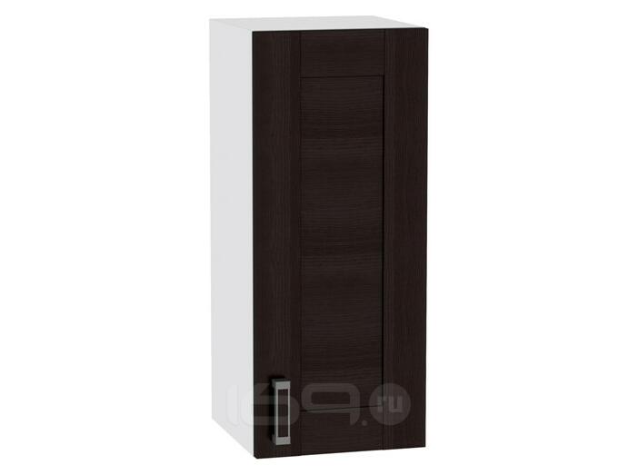 Шкаф верхний с 1-ой дверцей Лофт В 300 Wenge Veralinga-Белый