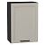Шкаф верхний с 1-ой дверцей Нео Clay Silk/Graphite 716*500*320